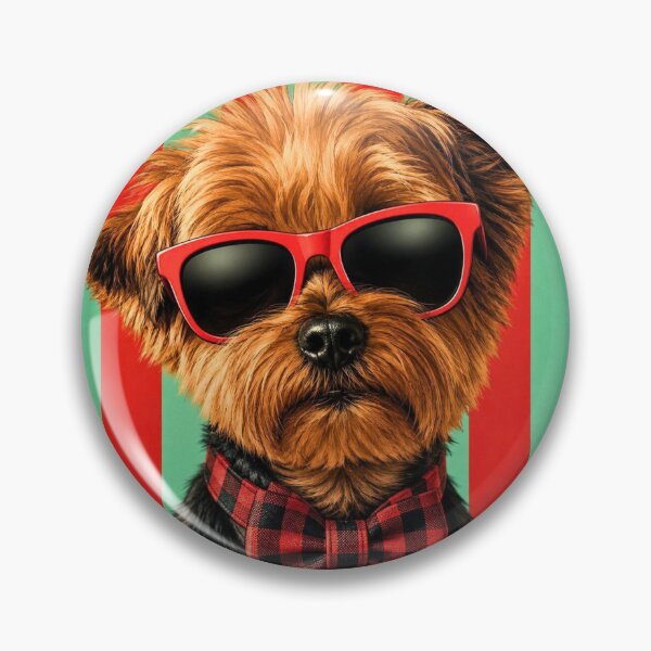 Item preview, ool Yorkie with Sunglasses and Bow Tie – Stylish Yorkshire Terrier Dog designed and sold by AnyGil.
