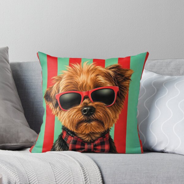 Item preview, ool Yorkie with Sunglasses and Bow Tie – Stylish Yorkshire Terrier Dog designed and sold by AnyGil.