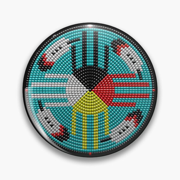 Item preview, NATIVE BEADED MEDALLION (B) 5 designed and sold by Garden Of Nightmares.