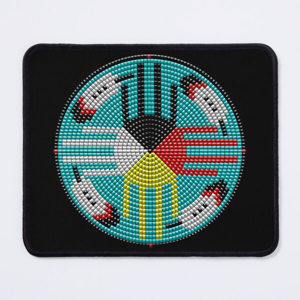 Item preview, NATIVE BEADED MEDALLION (B) 5 designed and sold by Garden Of Nightmares.
