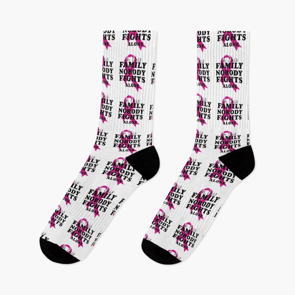 Item preview, in this family nobody fights alone, Breast cancer awareness , Breast cancer, pink Ribbon designed and sold by BlueDiamond-19.