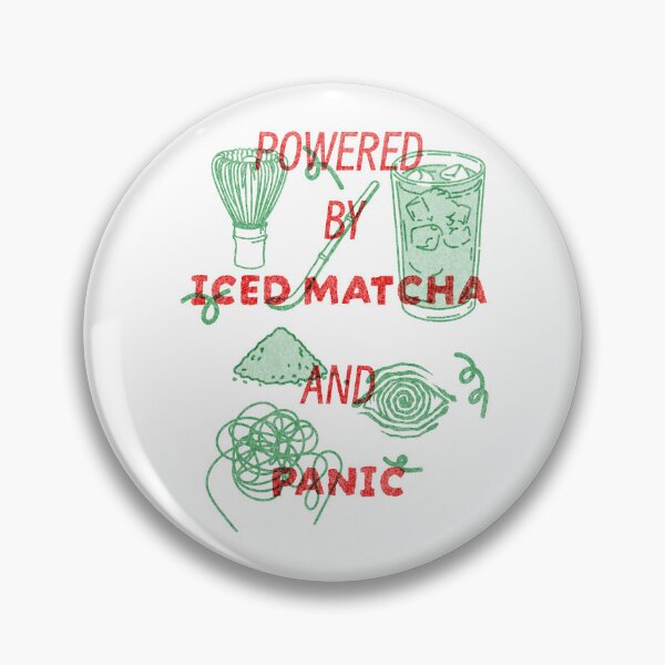 Item preview, ICED MATCHA AND PANIC  designed and sold by lorum studio .