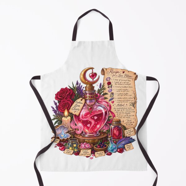 Item preview, Everbloom Love Elixir - Recipe for a Love Potion Dark Academia designed and sold by Neurospicy Trolls.