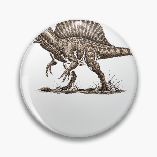 Item preview, Spinosaurus Dinosaur | Vintage Prehistoric Paleo Illustration designed and sold by VantedStore.