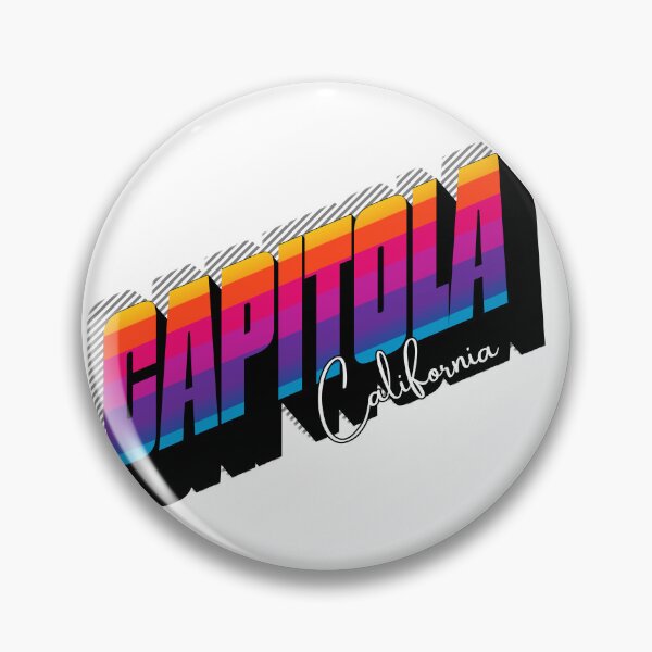 Item preview, Capitola California Retro Sunset 80s Vintage Travel T-Shirt Design designed and sold by DonnaRaine.
