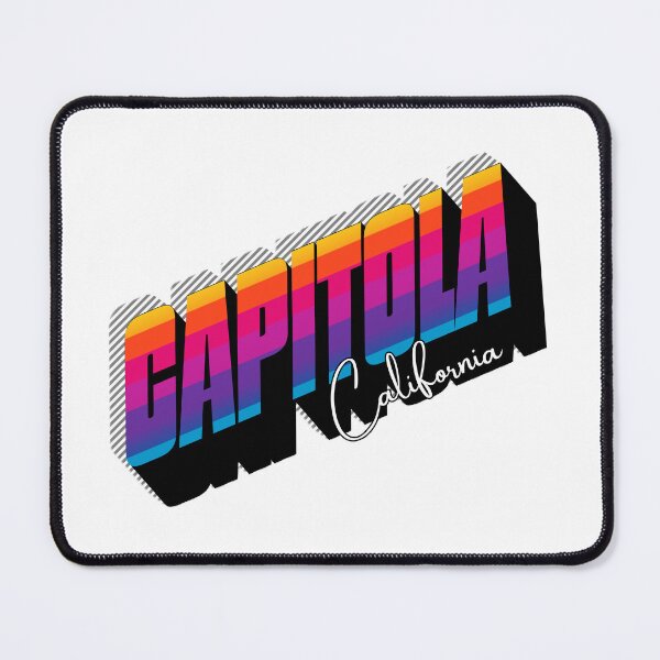 Item preview, Capitola California Retro Sunset 80s Vintage Travel T-Shirt Design designed and sold by DonnaRaine.