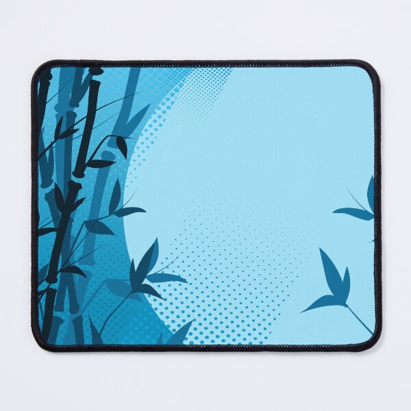 Item preview, Blue Bamboo Forest Silhouette – Zen Nature Illustration designed and sold by chaaval.