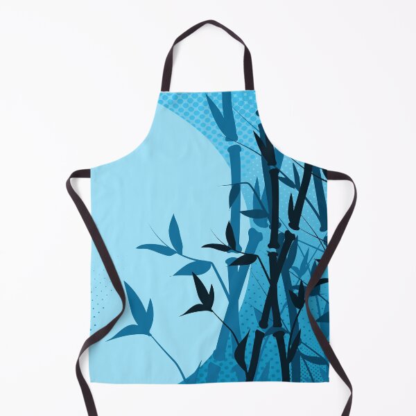 Item preview, Blue Bamboo Forest Silhouette – Zen Nature Illustration designed and sold by chaaval.