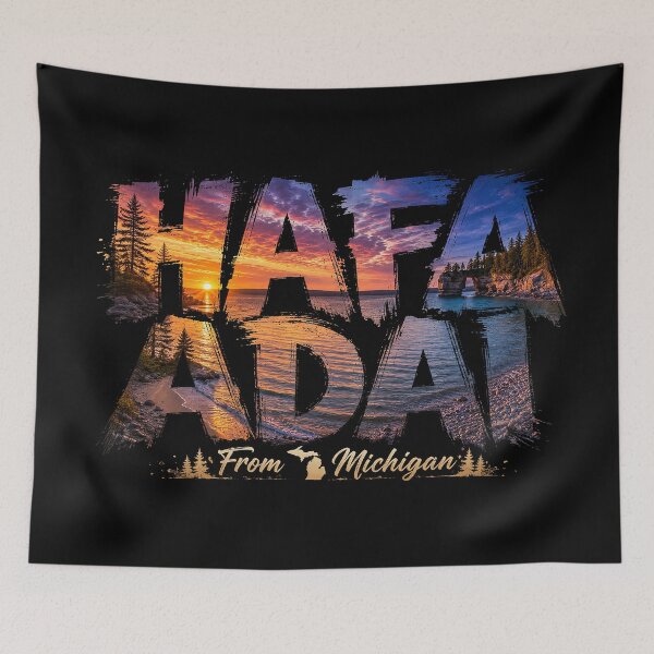 Item preview, Håfa Adai from Michigan: Great Lakes Sunset Spirit designed and sold by BlissBlvdShop.