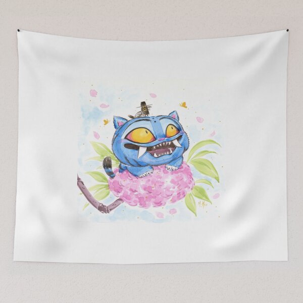 Item preview, Derpy Tiger Cherry Blossoms designed and sold by Pencil4Paper.