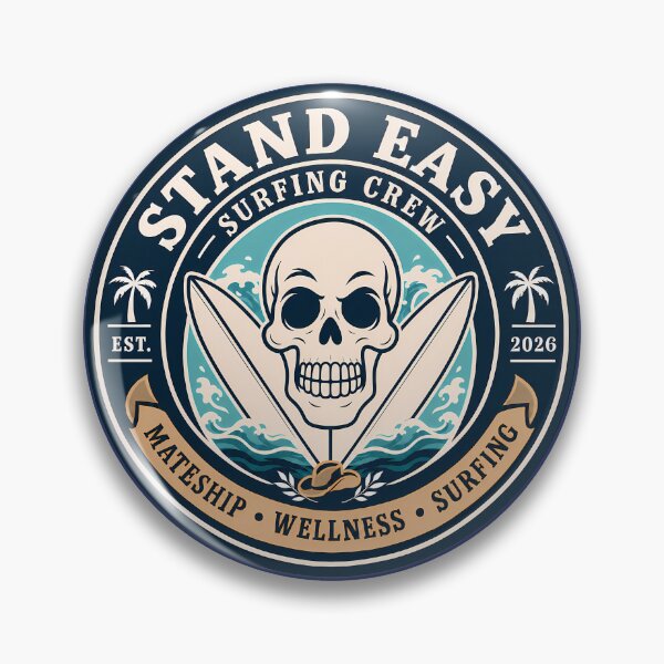 Item preview, Stand Easy Veteran Surf Club Logo Sunshine Coast - Male Version designed and sold by Bombergirls.