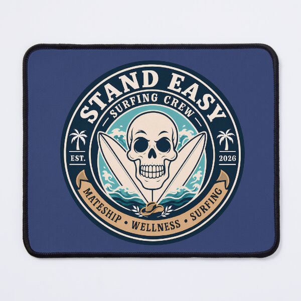 Item preview, Stand Easy Veteran Surf Club Logo Sunshine Coast - Male Version designed and sold by Bombergirls.