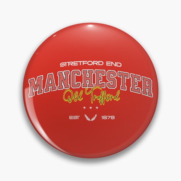 Item preview, Stretford End Manchester Vintage Retro Soccer Football designed and sold by Red-since-1892.