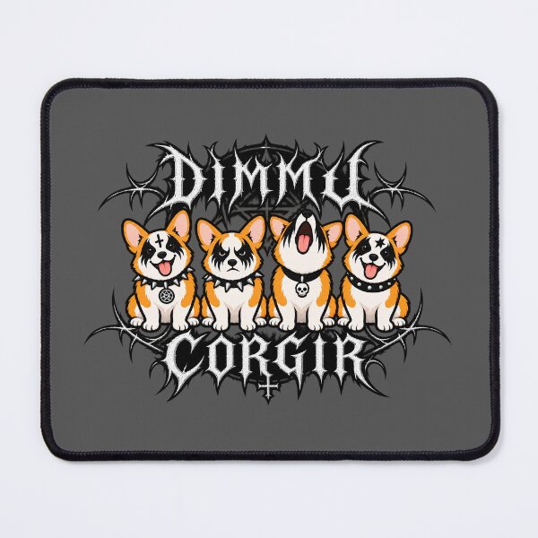 Item preview, Dimmu Corgir – Black Metal Corgis designed and sold by MF-Designkram.