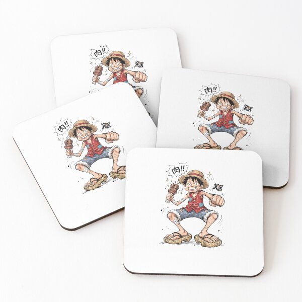 Item preview, Funny Anime Pirate Eating Meat Straw Hat Boy Graphic designed and sold by FreakToons.