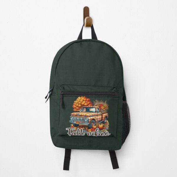 Item preview, Vintage Fall Truck Autumn Vibes Plaid Pumpkins Cozy Cottagecore designed and sold by NotasCreativa.