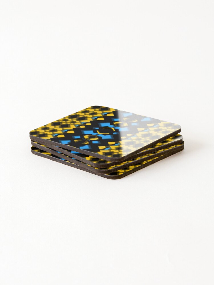 Thumbnail 4 of 5, Coasters (Set of 4), Pattern Design 154 designed and sold by ItsErinNevers.