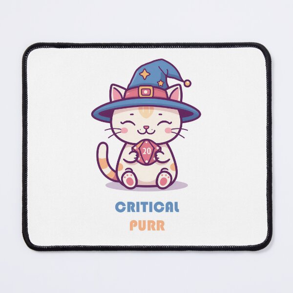 Item preview, Wizard Cat & Magic D20 Dice - Kawaii RPG Gamer T-Shirt designed and sold by fowzi shokri.