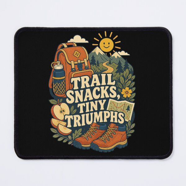 Item preview, Trail Snacks Tiny Triumphs Hiking Humor designed and sold by CheerfulNest.