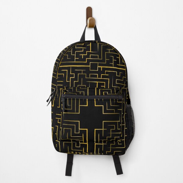 Item preview, Golden Abstract Maze with Modern Geometric Lines designed and sold by JAMerArc.
