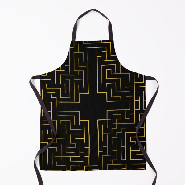 Item preview, Golden Abstract Maze with Modern Geometric Lines designed and sold by JAMerArc.