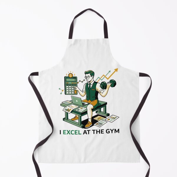 Item preview, I Excel At The Gym - Funny Accountant Data Analyst Workout Quote. designed and sold by spreadsheetcafe.