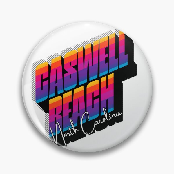 Artikelvorschau, Caswell Beach, North Carolina – Retro-Sonnenuntergang, 80er-Jahre-Vintage-Reise-T-Shirt-Design entworfen und verkauft von DonnaRaine.