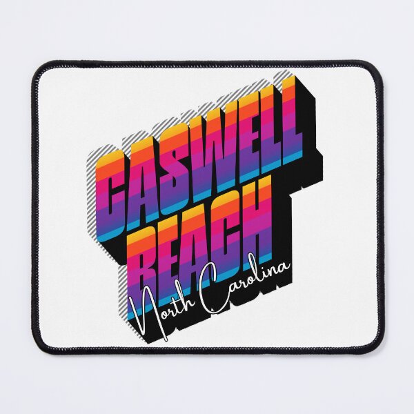 Item preview, Caswell Beach North Carolina Retro Sunset 80s Vintage Travel T-Shirt Design designed and sold by DonnaRaine.