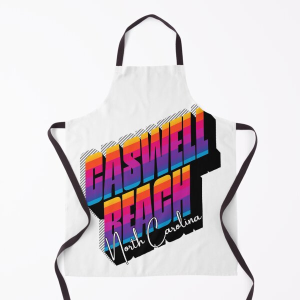Item preview, Caswell Beach North Carolina Retro Sunset 80s Vintage Travel T-Shirt Design designed and sold by DonnaRaine.