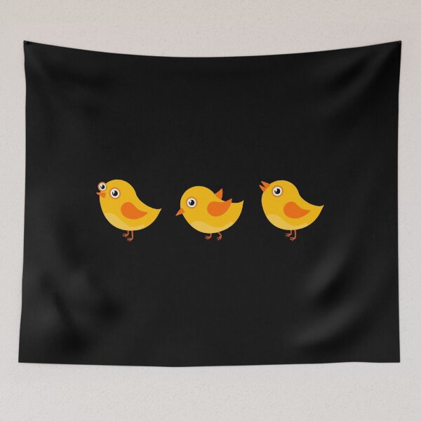 Item preview, Cute Baby Chicks Trio – Yellow Kawaii designed and sold by chaaval.