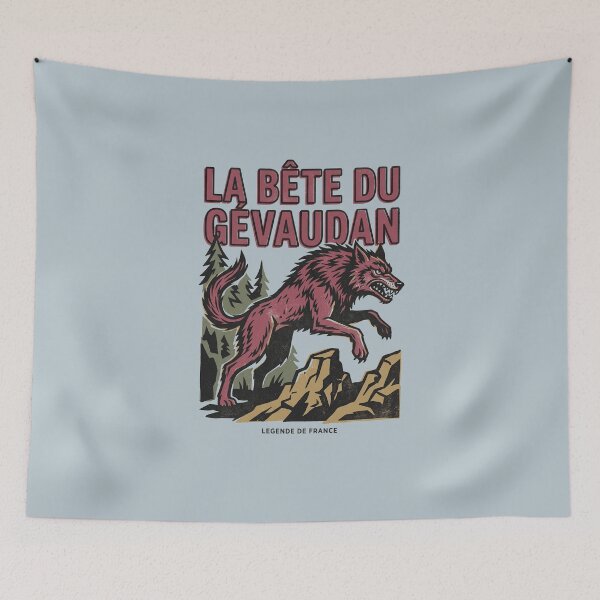 Item preview, Beast of Gevaudan La Bete du Gevaudan French Cryptid Vintage Graphic designed and sold by KiwiRider.