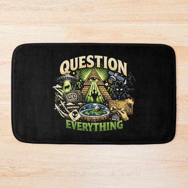 Item preview, Question Everything – Retro Conspiracy theory Mystery designed and sold by SidTastic .