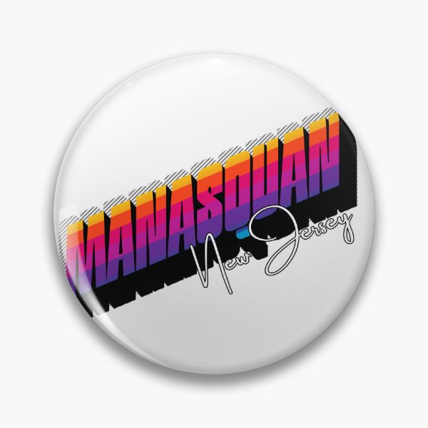 Item preview, Manasquan New Jersey Retro Sunset 80s Vintage Travel T-Shirt Design designed and sold by DonnaRaine.