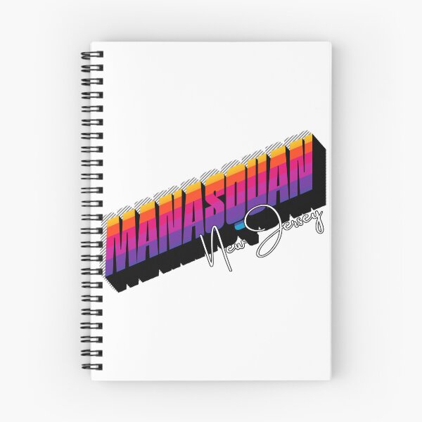 Item preview, Manasquan New Jersey Retro Sunset 80s Vintage Travel T-Shirt Design designed and sold by DonnaRaine.