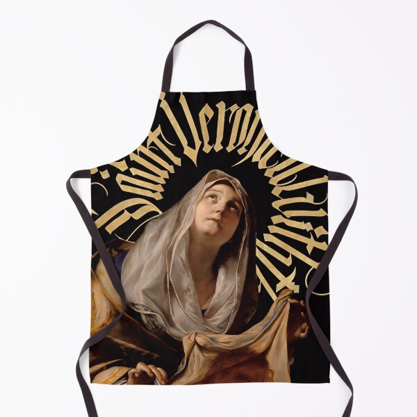 Item preview, Saint Veronica Classical Oil Painting Gold Gothic designed and sold by iconiicc.
