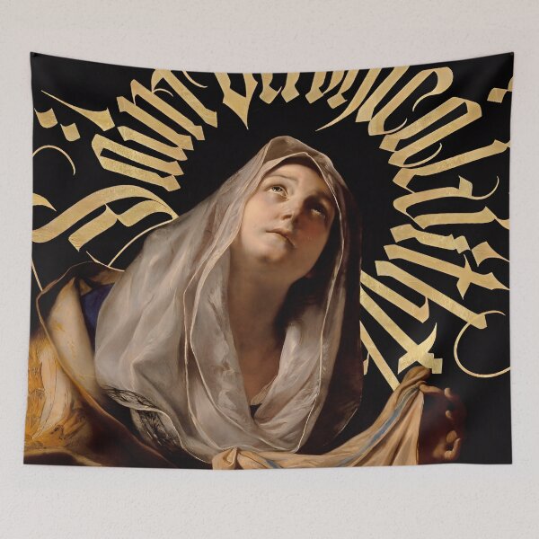 Item preview, Saint Veronica Classical Oil Painting Gold Gothic designed and sold by iconiicc.