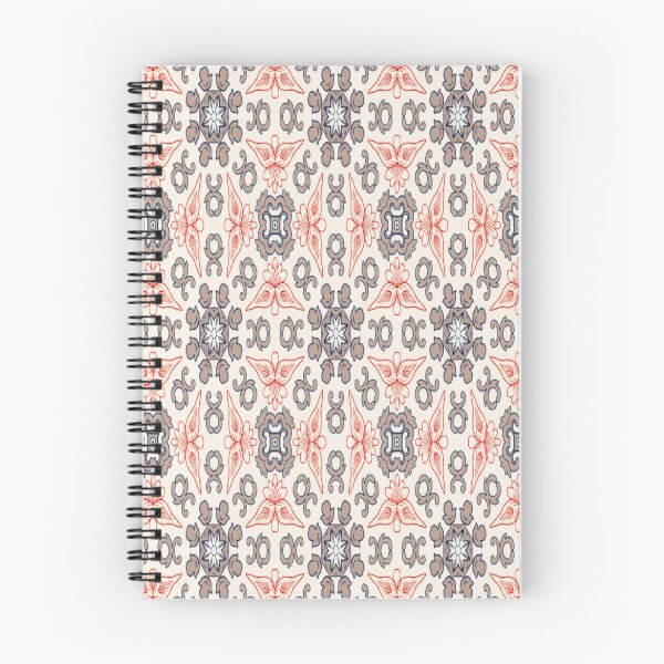 Item preview, Vintage-Inspired Symmetrical Floral Tile designed and sold by PoloPrintsUK.