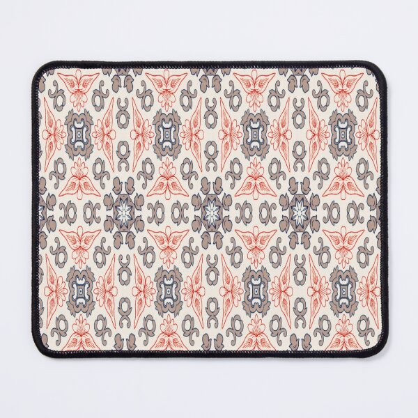 Item preview, Vintage-Inspired Symmetrical Floral Tile designed and sold by PoloPrintsUK.