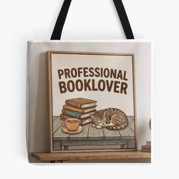 Item preview, ⁠Professional Booklover Funny Cat Reading Books Throw Blanket designed and sold by Julia9632.
