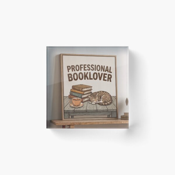 Item preview, ⁠Professional Booklover Funny Cat Reading Books Throw Blanket designed and sold by Julia9632.