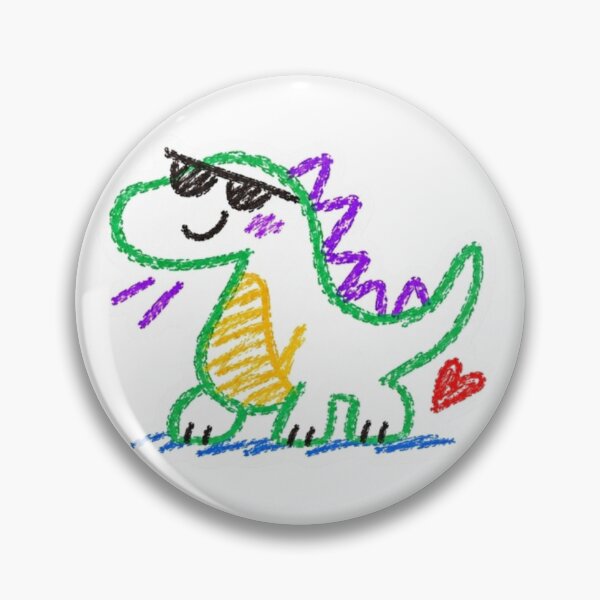 Item preview, Playful Crayon Dinosaur designed and sold by Snurly.