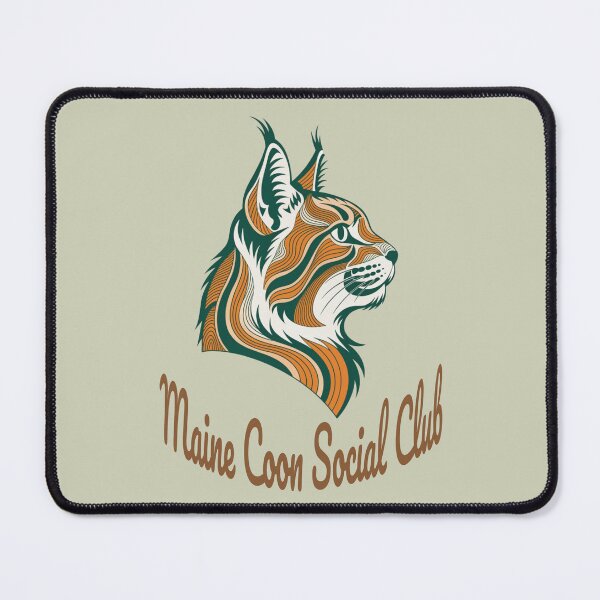 Item preview, Maine Coon Social Club Vintage Badge designed and sold by Kinship-Pets.