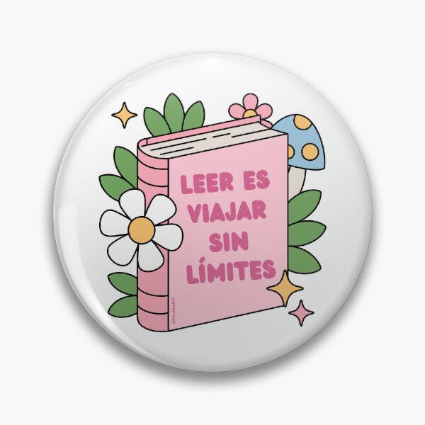 Item preview, Leer es viajar sin límites pegatina del libro designed and sold by DesignPMG.