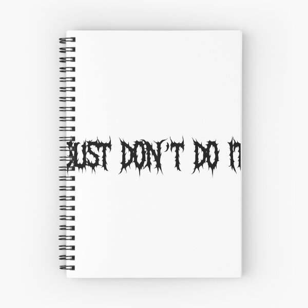 Artikelvorschau, Just don't do it heavy font entworfen und verkauft von HerrArqan ⭐️⭐️⭐️⭐️.