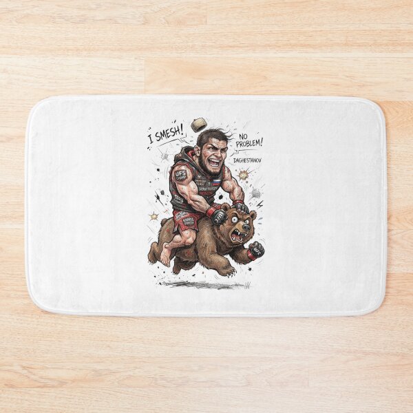 Item preview, Funny MMA Fighter Riding a Bear Daghestani Beast Parody designed and sold by annaarthk.