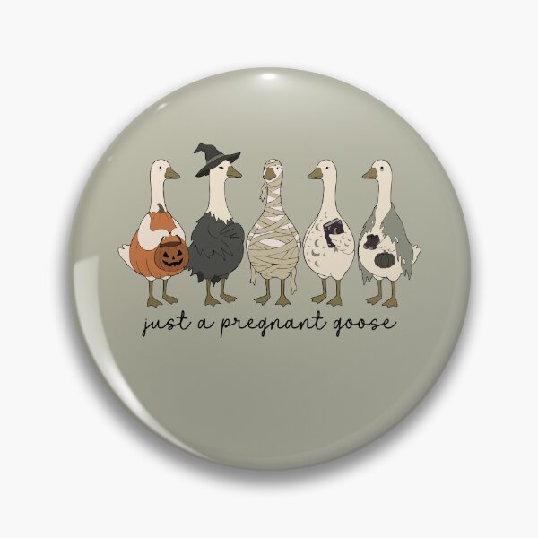 Item preview, Pregnant Goose Halloween Humor for Moms To Be designed and sold by FreshVibe Prints.