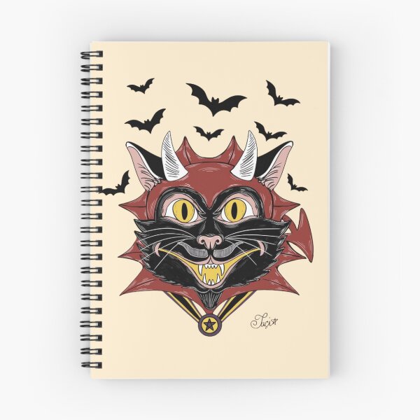 Item preview, DEVIL CAT SPOOKY HALLOWEEN ILLUSTRATION designed and sold by Taçiana  Estrela.
