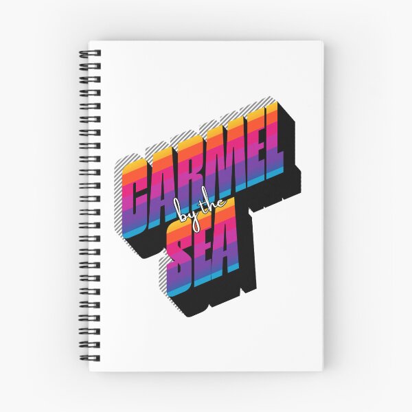 Item preview, Carmel by the Sea California Retro Sunset 80s Vintage Travel T-Shirt Design designed and sold by DonnaRaine.