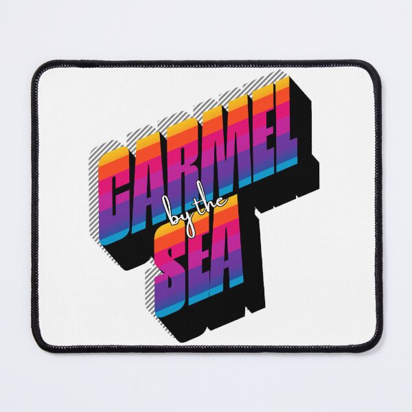 Item preview, Carmel by the Sea California Retro Sunset 80s Vintage Travel T-Shirt Design designed and sold by DonnaRaine.