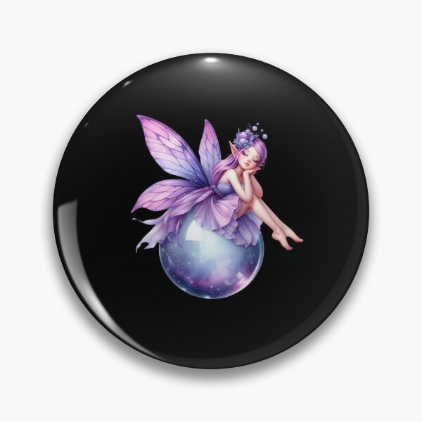 Item preview, Purple Fairy Resting on Orb designed and sold by jierrfan.